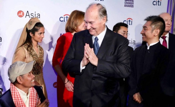 Hazar Imam at the Asia Society Kifetime Achievement Award Dinner at Cipriani in New York
